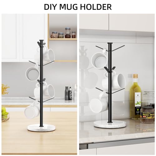 Mug Holder Tree with Marble Base
