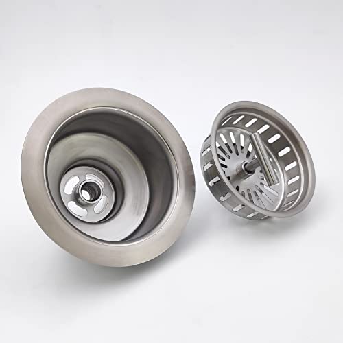 3.5 Inch full SUS304 Kitchen Sink Drain Strainer Assembly with Strainer Basket And Drain Stopper