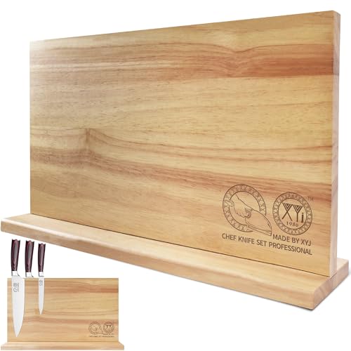Magnetic Knife Block (light wood color / 15.5*8.7 inch without board)