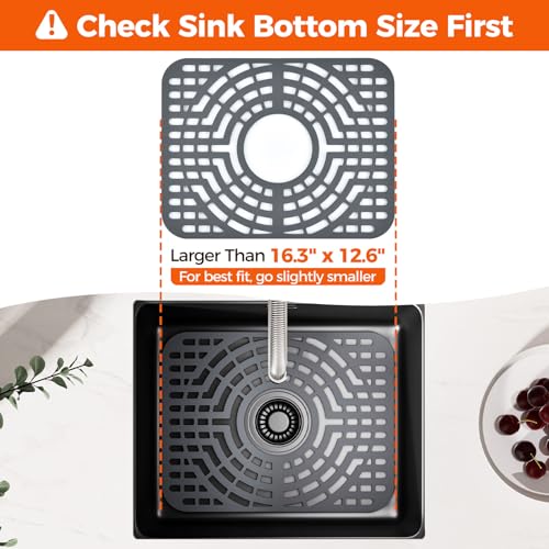 Silicone Sink Protector for Kitchen Sink (16x12 center)
