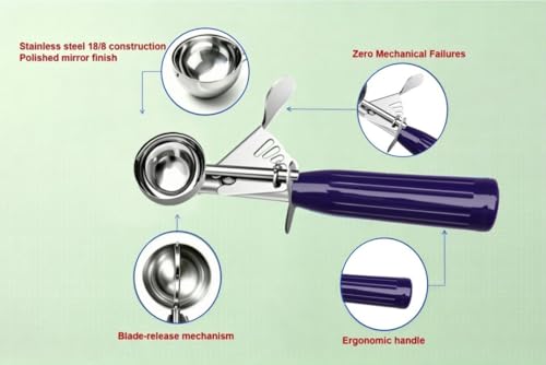 Commercial Restaurant Ice Cream Scoop Disher with Trigger
