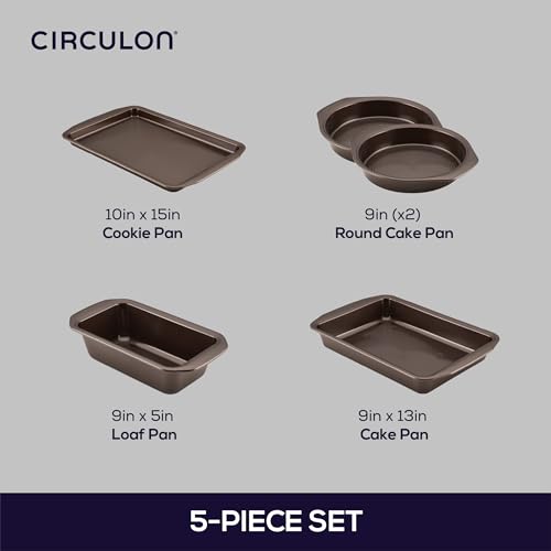 46857 Nonstick Bakeware Set with Nonstick Bread Pan