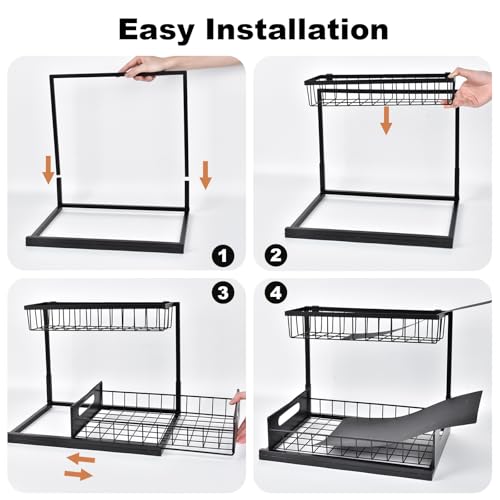 Metal Under Sink Organizer Shelf