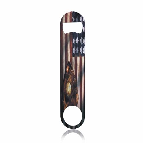 Tool Shop Stainless Steel Bottle Opener Carpentry Electric Drill and Hammer Brown Retro Poster Flat Beer Bottle Opener Keychain for Home Kitchen Bar Restaurant Party Birthday Gift