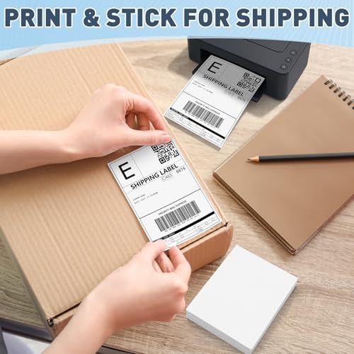 Product Fanfold Direct Thermal Labels White Perforated Shipping Labels