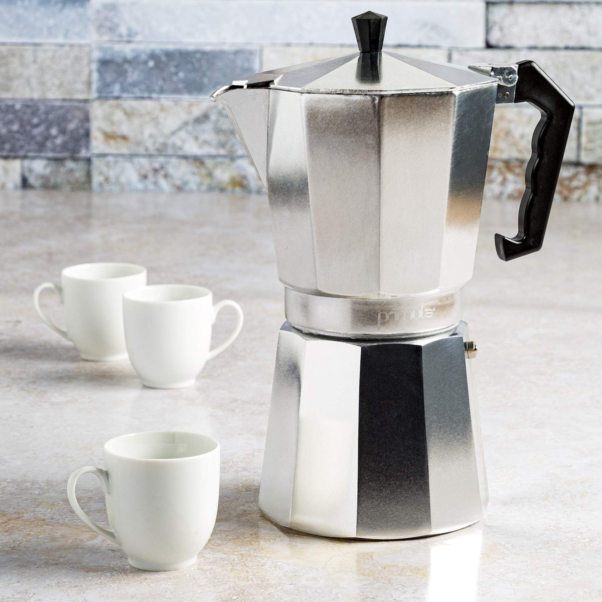 Classic Stovetop Espresso and Coffee Maker (Silver / 12 Cup)