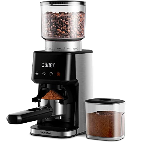 Conical Burr Espresso Coffee Grinder Electric with Precision Timer 2.0 (medium)