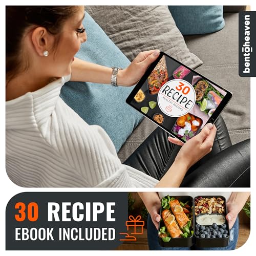 Premium Bento Box Adult Lunch Box with Compartments for Women & Men