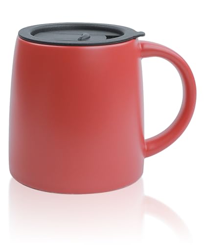 14 oz Ceramic Coffee Mug with Lid