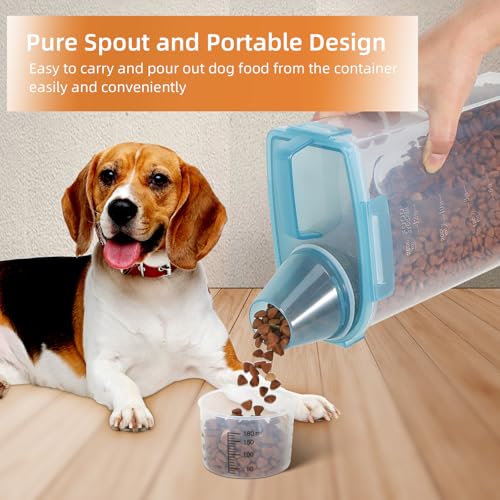 Airtight Small Cat Dog Pet Food Storage Containers BPA Free