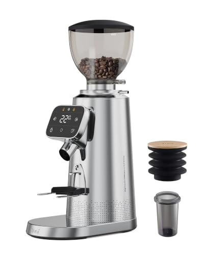G3 64mm Flat Burr Electric Coffee Grinder with 100 Grind (Silver)