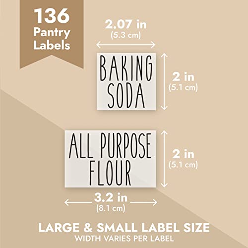 Pantry Labels Vinyl Rectangular Label