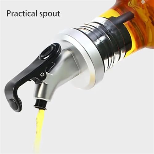 Oil and Vinegar Dispenser Set Oil and Vinegar Salt Pepper and Dispenser Set with Storage Tray and Stainless Steel Condiment Kitchen Accessories