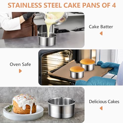 Stainless Steel Baking Round Cake Pans