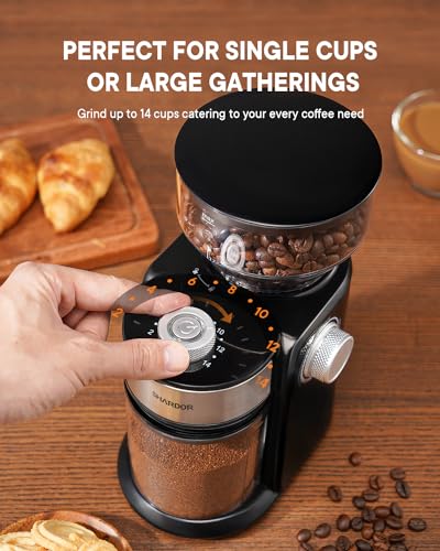 Electric Burr Coffee Grinder 2.0 (Glossy Black)
