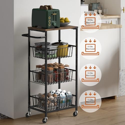 R105 Kitchen Storage Cart on Wheels