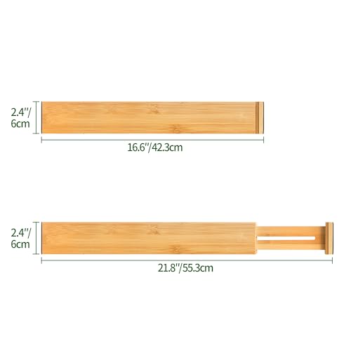 Adjustable Bamboo Drawer Dividers