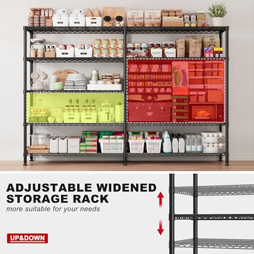 70"" W Storage Shelves Heavy Duty Metal Shelving