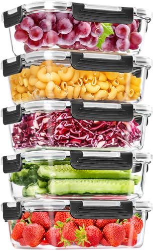 Large Glass Food Storage Containers with Lids