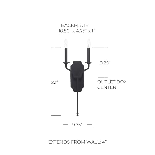 Capital Lighting Two Light Wall Sconce