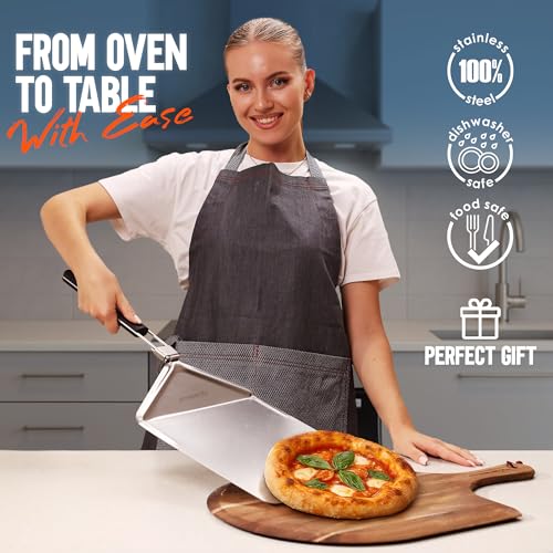 Stainless Steel Pizza Peel with Folding Handle