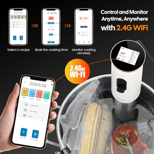 2.4G WiFi Sous Vide Cooker ISV (White)