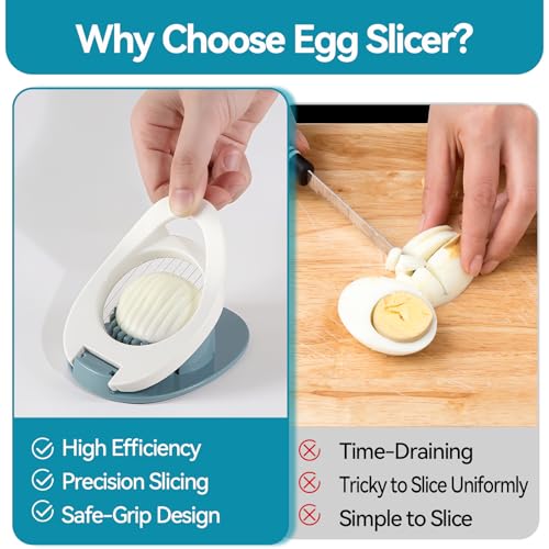 Egg Slicer & Dicer for Hard Boiled Eggs