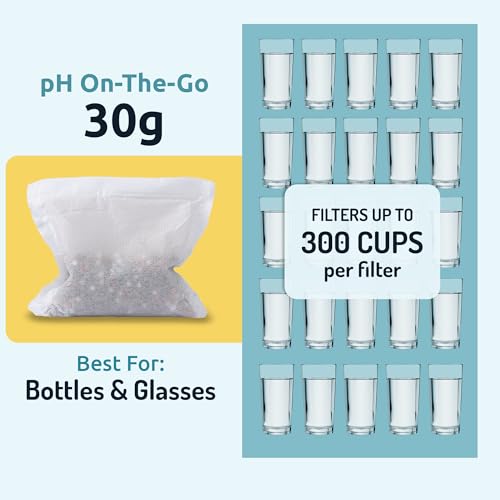 pH On-The-Go Alkaline Water Filter Pouch, High pH