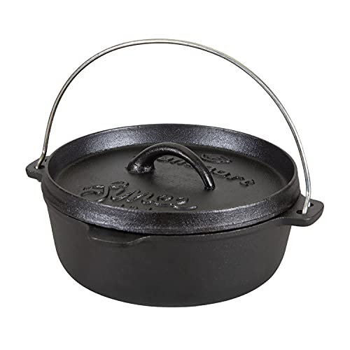 2 QT Pre Seasoned Cast Iron Dutch Oven Flat Bottom (Flat Bottom-2 QT)