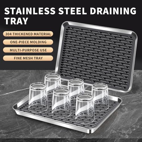 Dish Drain Tray Water Storage Capacity Dish Drying Board