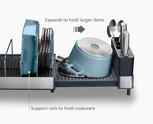 Extend Max Steel Expanding Dish Drying Rack (Max / Gray)