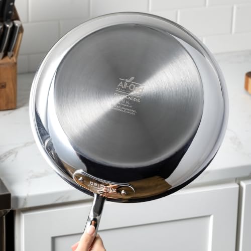 D3® Stainless Steel Non Stick 3 Quart Braiser Pan
