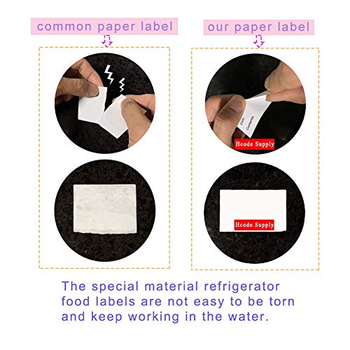 1 x 3'' Cooler Food Storage Freezer Stickers Refrigerator Labels Adhesive Removable Food Labels for Freezer Restaurant Quality Freezer Paper Labels 300 Stickers per Roll