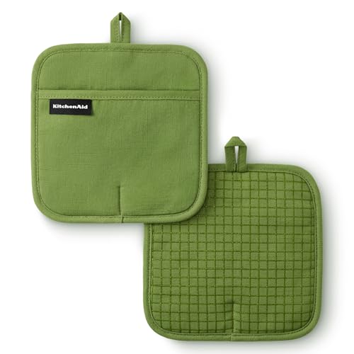 Gourmet Series Gridlines Pot Holders 2 (Matcha Green)