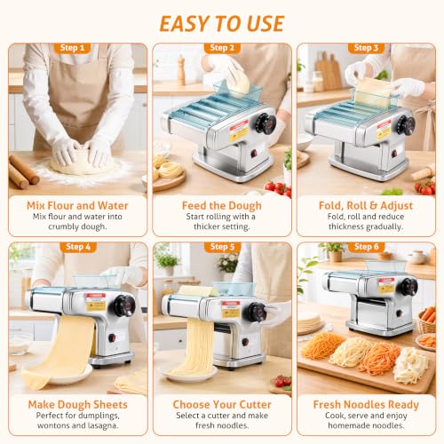 Electric Pasta Maker 4 IN1 Pasta Roller Noodle Pressing Machine