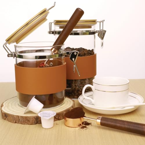 Glass Storage Jars with Spoon