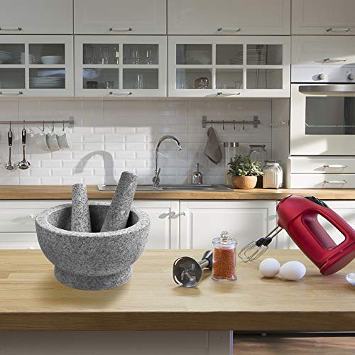 8 Inch Large Capacity Mortar and Pestle Set