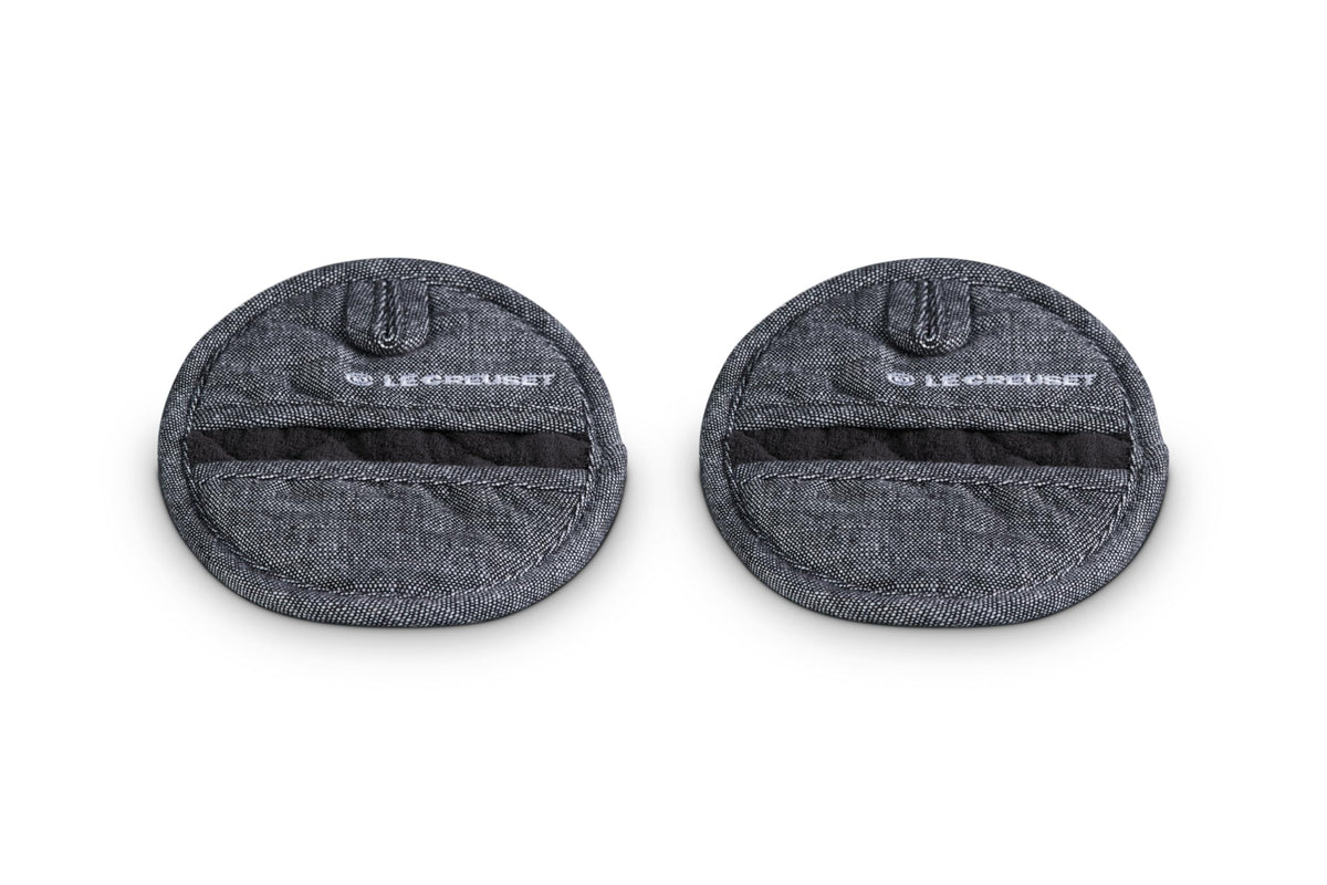 Set of 2 Silicone Pot Grips (Noir)