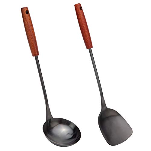 Wok spatula and ladle