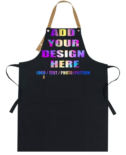 Personalized Custom Aprons Custom Adjustable Kitchen Cooking Aprons Hair Stylist Cafe Work Aprons For Men And Women