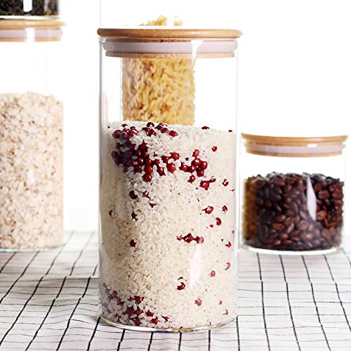 Glass jars with lid