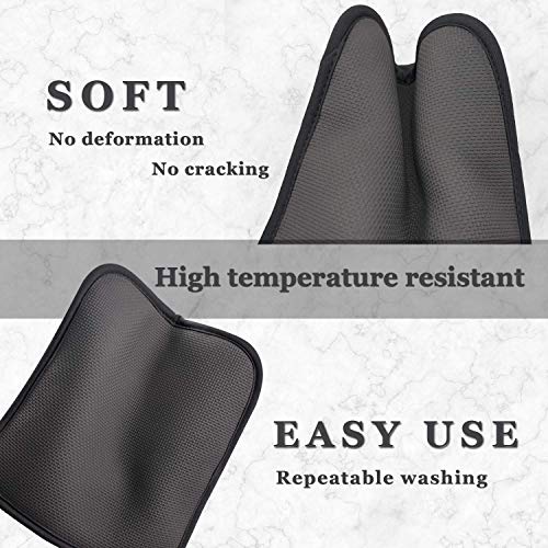 2Pcs Cotton and Neoprene Oven Pads Pot Holders with Pocket 8"x8.5" Dual