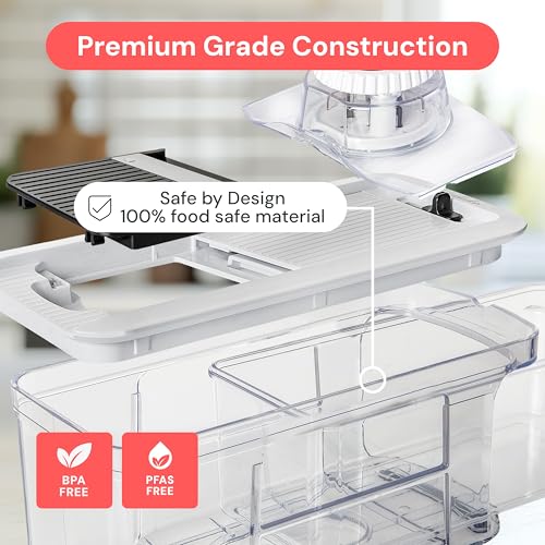 Pro XL Vegetable Chopper & Mandoline Slicer (Black / 6 in 1)
