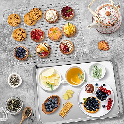 Cookie Baking Sheet Pan with Wire Rack