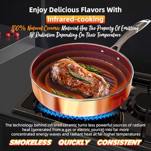 Deluxe DUXANO 14PC Healthy Pots and Pan With 9H Anti