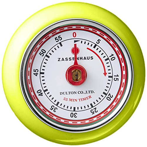 Magnetic Retro Kitchen Timer (Kiwi Green / 2.75 inch)