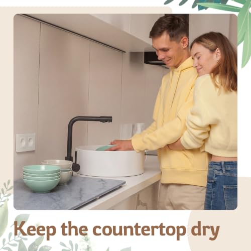 24" X 16" Extra Large Stone Dish Drying Mat for Kitchen (Gray / 24" x 16")