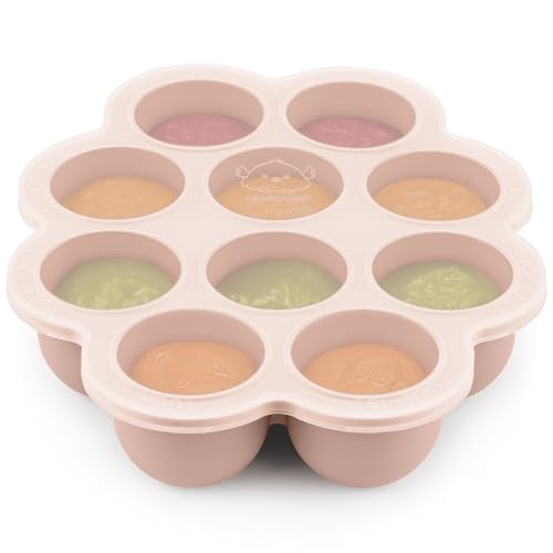 Silicone Baby Food Freezer Tray with Clip