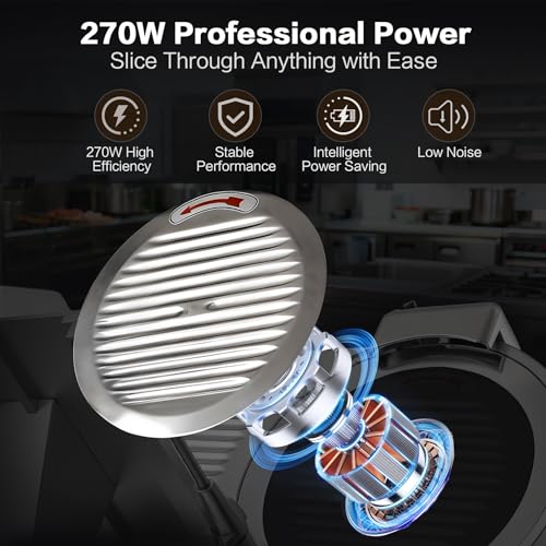 12 inch Commercial Meat Slicer 270W 0 (Silver / 12 inch)