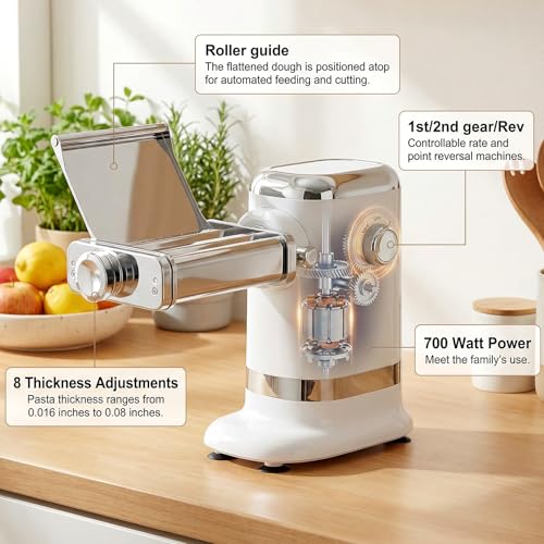 Electric Pasta Maker Machine (Silver)